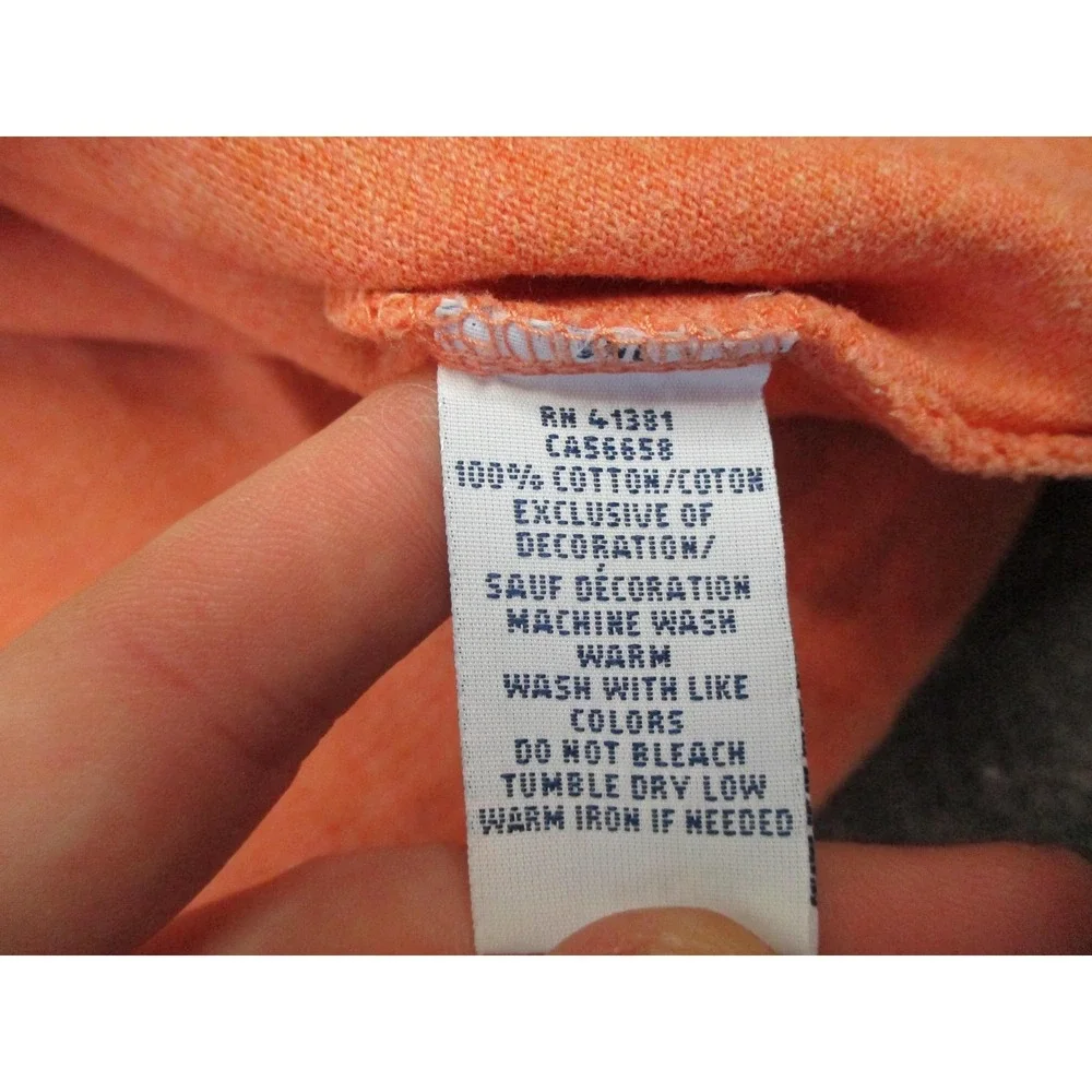 `Ralph Lauren Polo Shirt Mens 2XL Orange Classic Fit Short Sleeve Cotton Golf